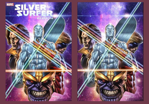 SILVER SURFER: REBIRTH #1 Suayan covers!!!!